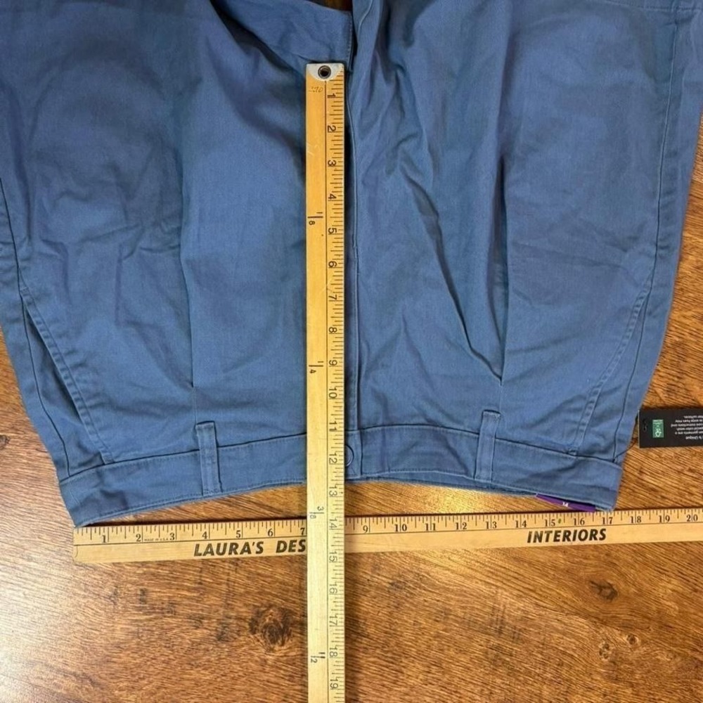 Banana Republic Blue Pleat Front Shorts Size 14 Cotton Blend 5.5" Inseam - Picture 6 of 7